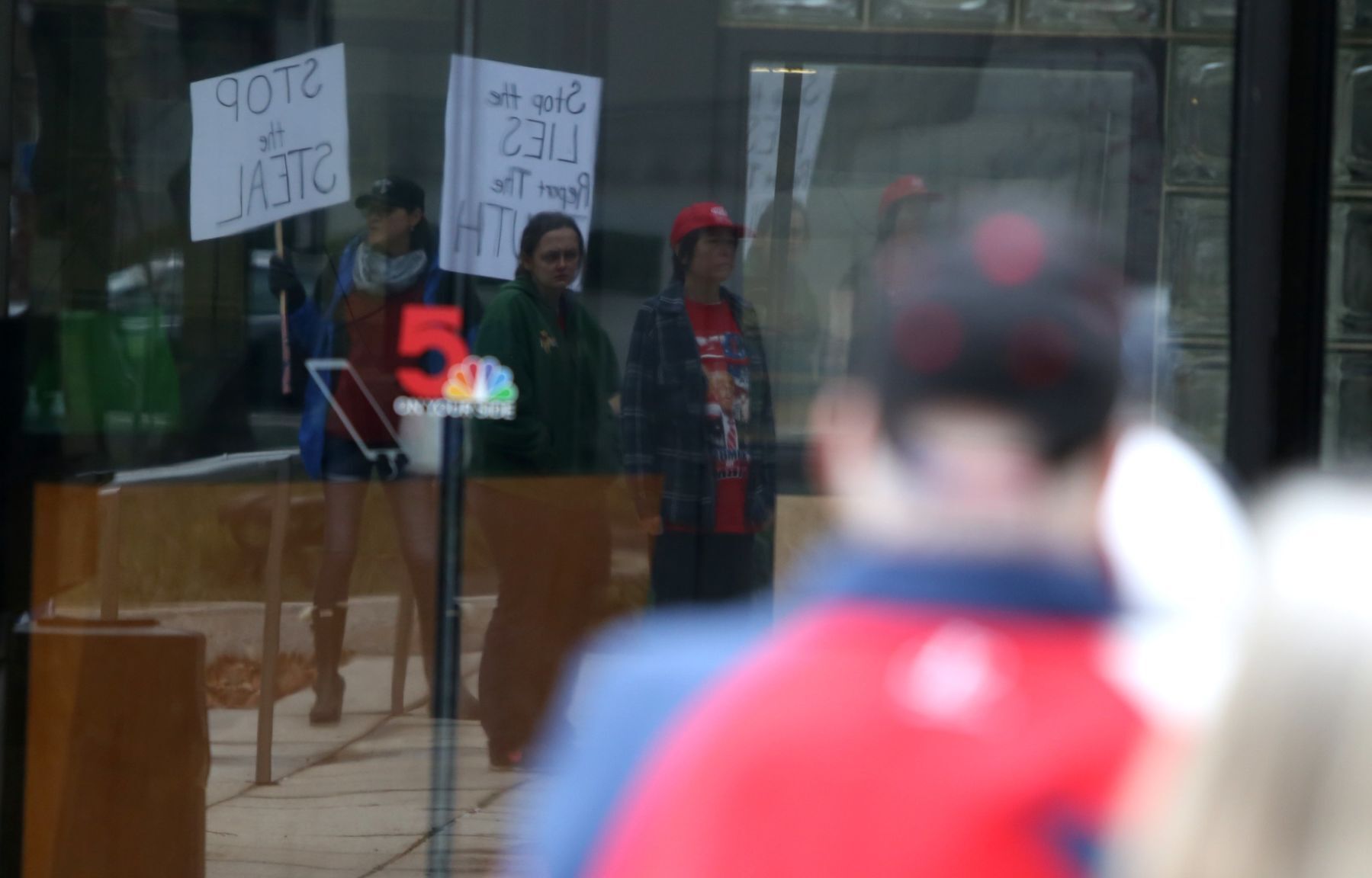 Trump Rolling Rally in downtown St. Louis